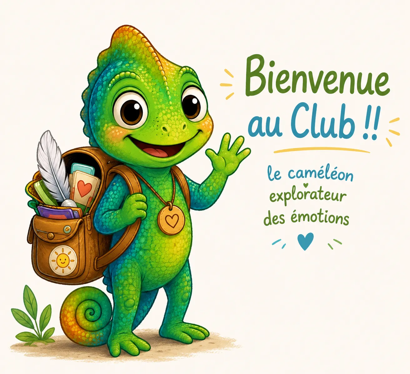 Le caméléon du Club, explorateur des émotions